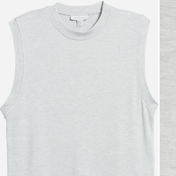 TOPSHOP Gray Sleeveless Top - Picture 2 of 4